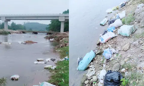 Nghệ An: Cầu Dinh 2 ngập rác gây ô nhiễm môi trường
