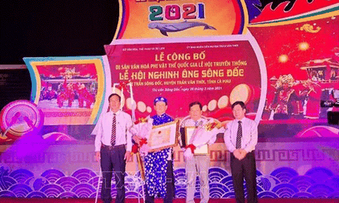 Lễ hội Nghinh Ông Sông Đốc trở thành Di sản văn hóa phi vật thể cấp quốc gia