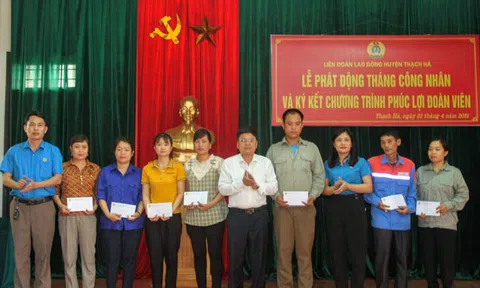 LĐLĐ huyện Thạch Hà phát động "Tháng công nhân năm 2021"