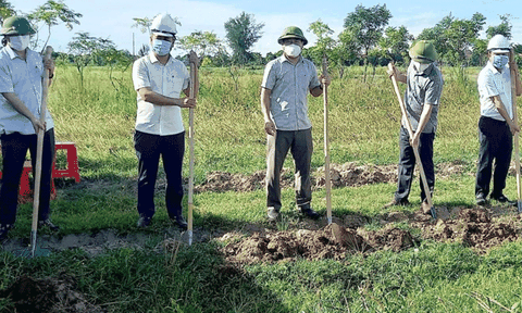 Huyện Lộc Hà (Hà Tĩnh) khởi công xây dựng trụ sở Trung tâm Văn hoá - Truyền thông