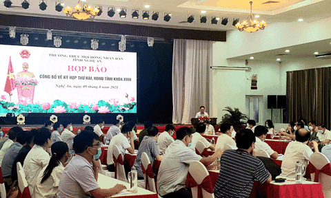 Nghệ An: Họp báo công bố về kỳ họp thứ hai, HĐND tỉnh khóa XVIII