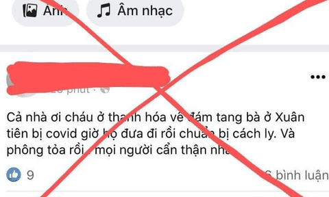 Hà Tĩnh: Xử lý trường hợp đăng tải thông tin sai sự thật trên mạng xã hội