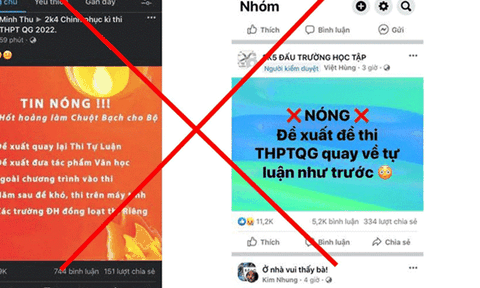  Thực hư thông tin thay đổi hình thức thi tốt nghiệp THPT 2022 lan truyền trên mạng
