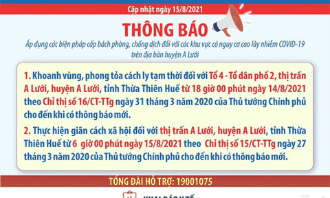 Thừa Thiên - Huế: Tạm đình chỉ công tác Chủ tịch UBND xã vì lơ là chống dịch